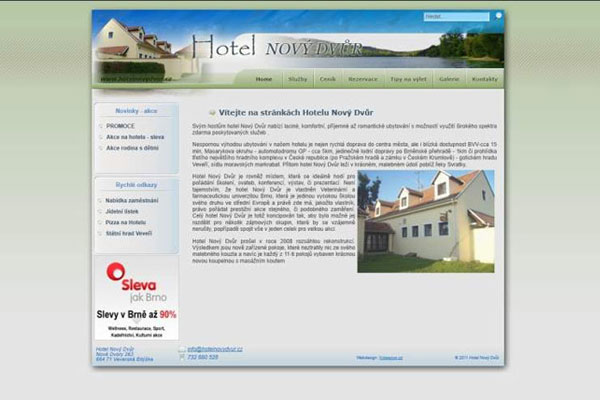 www.hotelnovydvur.cz-levné webové stránky
