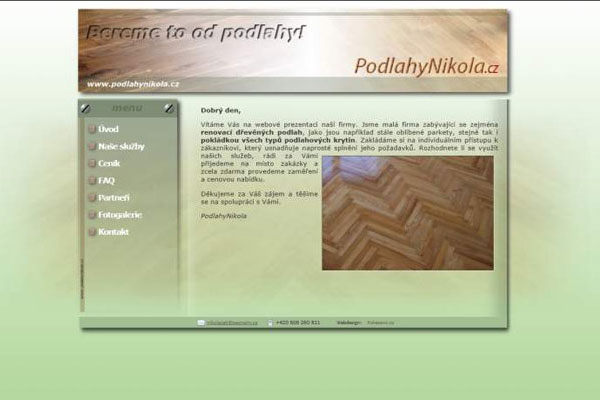 www.podlahynikola.cz-levné webové stránky