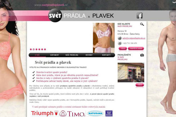 levné webové stránky - svetpradlaplavek.cz